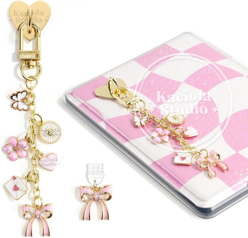 Kaciola Charm Chains for E-Reader with a Type C Charm, Cute E-reader Phone Charms Bracelets Accessories Gift for Reader Booklovers, Charms Compatible for E-Reader (E) - Image 1